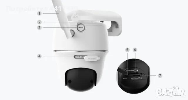 Reolink Go PT Ultra 4G - LTE камера за наблюдение със соларен панел, батерия, 360°  сим карта , снимка 17 - Други - 49503212