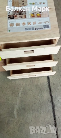 Нови дървени шкафчета – класическо изпълнение, 3 чекмеджета
, снимка 6 - Шкафове - 53131429