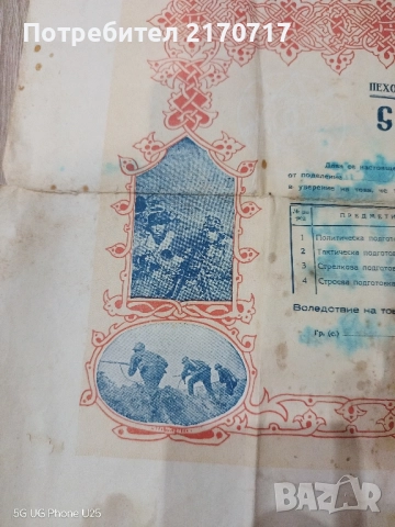 Военно свидетелство за подофицер, снимка 4 - Колекции - 52477142