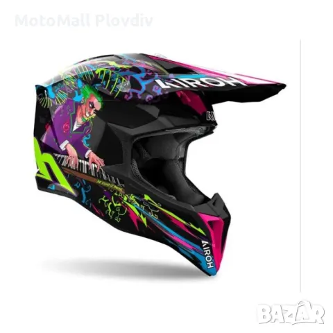 Каска Airoh Wraaap Cyborg Matt и Music Gloss / нови разцветки, снимка 6 - Аксесоари и консумативи - 49289975