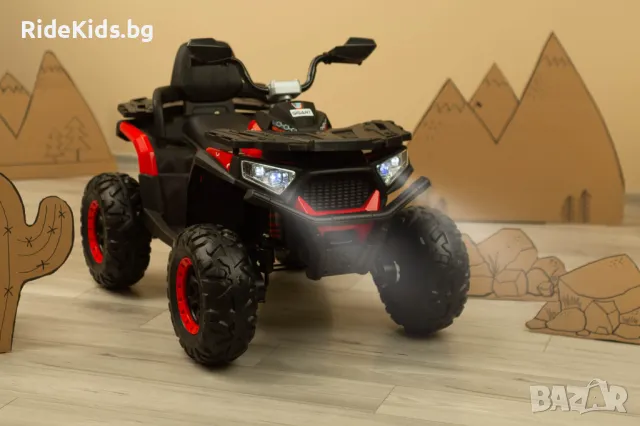 Детско ATV GIGANT Червено – 4x4, до 30 кг, с Музика, снимка 13 - Детски велосипеди, триколки и коли - 49972253