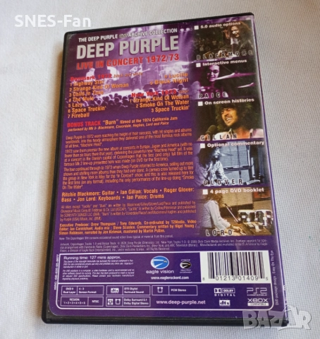 Deep Purple - Live in Concert 1972-1973, снимка 3 - DVD дискове - 52200939