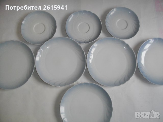 Seltmann Weden Bavaria Porcelan W.Cermany Dxx-ф145-ф195мм-8 бр.Чинии Антикварни, снимка 6 - Чинии - 39874614