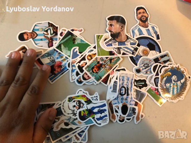 Водоустойчиви стикери 50х бр -Leo Messi/Лео Меси/Футбол, снимка 4 - Други - 43977118