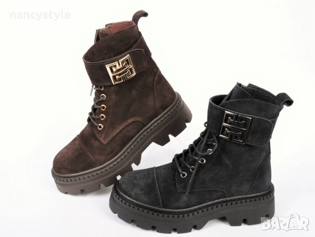 ЗИМА '25'26! Велурени дамски боти - Два цвята