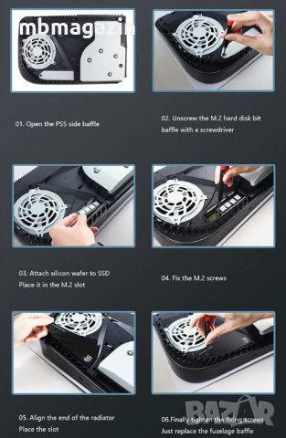 Пасивен Охладител M.2 NVMe за PS5 PlayStation5 ПС5, снимка 12 - PlayStation конзоли - 38892461