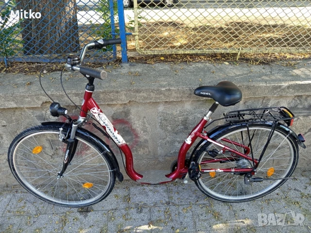 28 цола алуминиев велосипед с 7 скорости усилени капли амортисьори предни като нов , снимка 7 - Велосипеди - 51288600