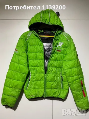 Зелено олекотено яке момче 8г Geographical Norway, снимка 11 - Детски якета и елеци - 49007833