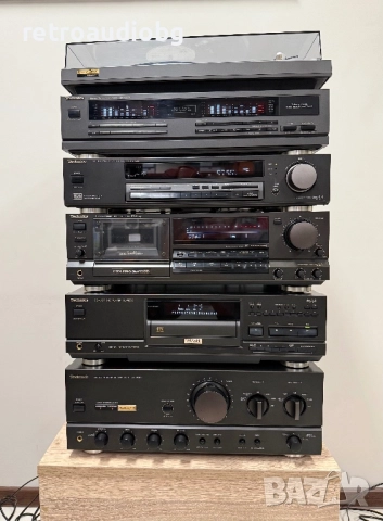 🔉ТОП ретро аудио система TECHNICS - class AA - Усилвател, Дек, CD, тунер, еквалайзер и грамофон🔉