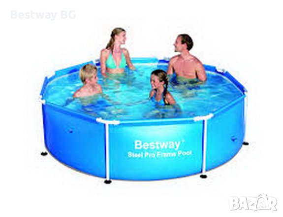 СГЛОБЯЕМ БАСЕЙН BESTWAY STEEL PRO 305X76 CМ СИН , снимка 2 - Басейни и аксесоари - 32885690