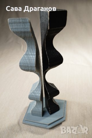 Малка пластика от дърво "Един нюанс сиво", снимка 13 - Други - 40359774