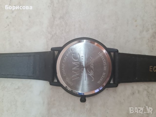 Нов рекламен кварцов часовник с кожена каишка WMC- немски, снимка 4 - Мъжки - 39470391