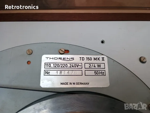 Thorens TD 150 mk II, снимка 10 - Грамофони - 48205674