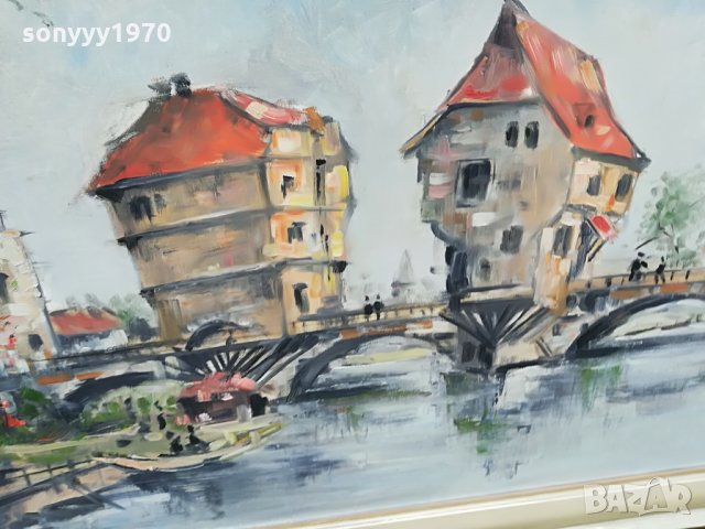 Ri-106х75см-голяма картина с рамка-рисувано върху платно, снимка 9 - Колекции - 26810627