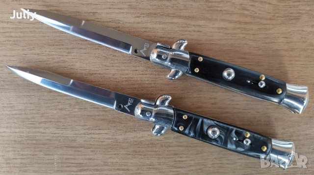 Автоматичен сгъваем  нож АКC Italy / Stiletto / - 22/33 сантиметра, снимка 11 - Ножове - 39794519