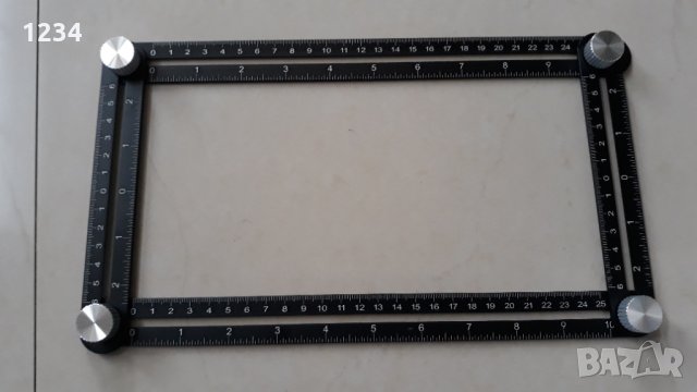 Четиристранна алуминиева линийка за пренасяне на размери , снимка 3 - Други стоки за дома - 27780269
