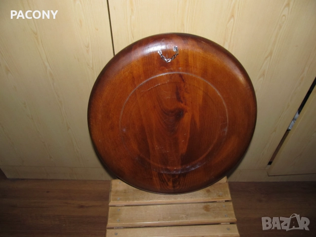 голяма декоративна чиния - дърво, снимка 2 - Декорация за дома - 51674558