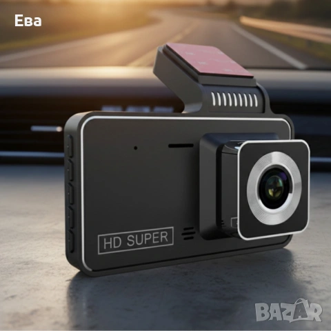 Видеорегистратор DUAL LENS FULL HD1080 с 3 лещи и нощно виждане