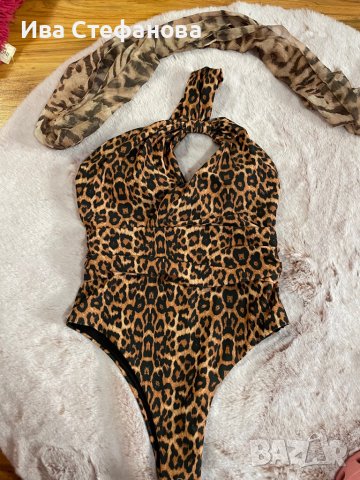 Нов цял леопардов тигров бански костюм , снимка 4 - Бански костюми - 37098374