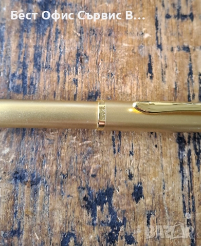 химикалка Пеликан Pelikan златна в метална кутия, снимка 4 - Ученически пособия, канцеларски материали - 53083197
