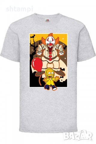 Детска тениска The Simpsons Krusty The Clown Pennywise 01,Halloween,Хелоуин,Празник,Забавление,, снимка 6 - Детски тениски и потници - 38158348