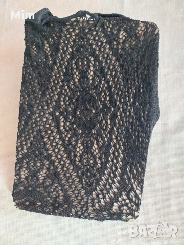 TIGHTS L/2XL Черен чорапогащник мрежа , снимка 5 - Бельо - 51853624