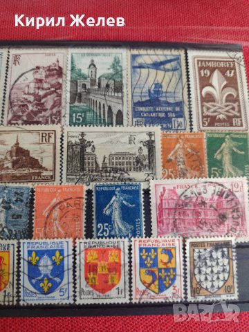 Лот пощенски марки стари редки поща Франция за колекция 22021, снимка 3 - Филателия - 36684258