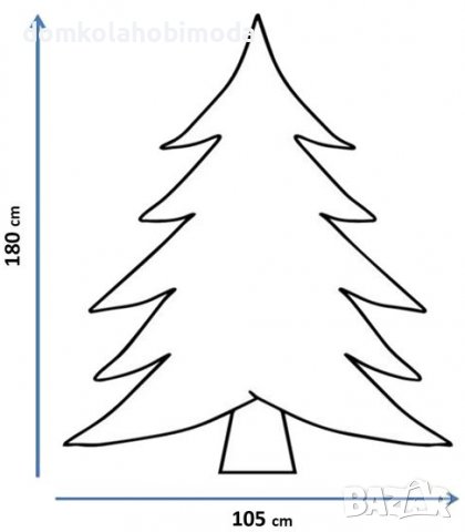 Коледна елха с шишарки, 790 клонки.105х180 см. Метална стойка, снимка 2 - Коледни подаръци - 38501626