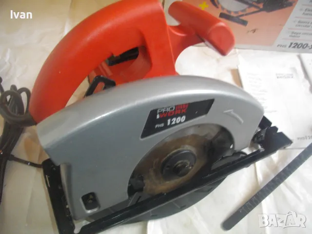 НОВ Немски Електрически ръчен ЦИРКУЛЯР 1200 вата Пълен комплект Реже 55 мм ф160мм ProWork PHS1200, снимка 8 - Други инструменти - 47275495