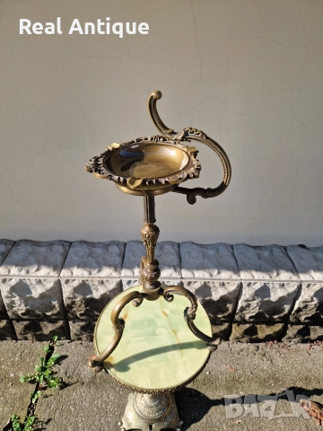 Уникален антикварен френски бронзов подов пепелник , снимка 3 - Други ценни предмети - 52803950