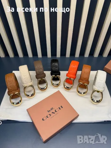 Coach Дамски Колан Естествена Кожа - Налични Различни Цветове Код D2277, снимка 2 - Колани - 49516734