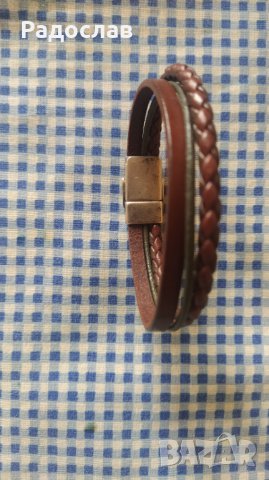 оригинална кожена гривна Massimo Dutti, снимка 2 - Гривни - 43740342