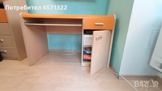 БЮРО - д 120 см , в 75 см, ш 60 см - ПОЛСКА серия мебели FORTE APLI, снимка 5 - Бюра - 51440335