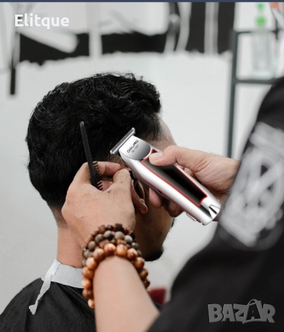 Машинка за подстригване,3 бр. приставки,аксесоари за почистване-(SN-5701) SHAV80, снимка 4 - Тримери - 52806663