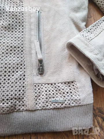 rino & pelle 100% pig leather - кожено дамско яке КАТО НОВО 46/Л/ХЛ, снимка 8 - Якета - 49292409