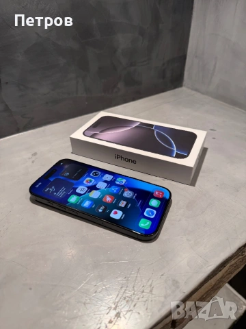 КАТО НОВ Iphone 16 Pro  256 GB Black Titanium, снимка 7 - Apple iPhone - 53156309