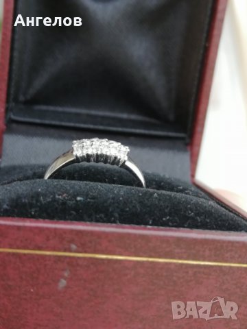 Диамантен пръстен 14карата 18 Диамaнт и Сертификат от AGL Нов кутия, снимка 3 - Пръстени - 11072299