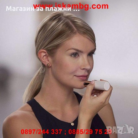 Дискретен дамски тример с формата на червило Flawless, снимка 3 - Тримери - 28393958