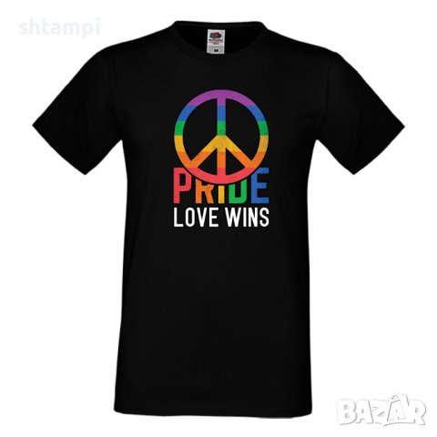 Мъжка тениска Pride Love Always Win multicolor Празник.Повод,Изненада, снимка 2 - Тениски - 37104998