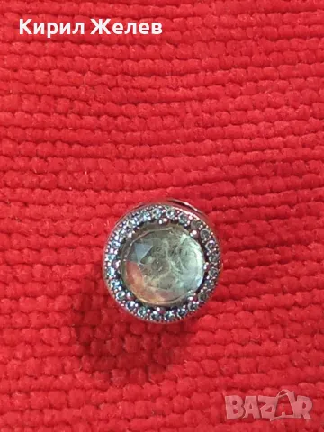 PANDORA СКЪПОЦЕННО СРЕБЪРНО ЗВЕНО за ГРИВНА ПАНДОРА РОДИРАНО СРЕБРО S 925 с ФАСЕТИРАНИ ЦИРКОНИ 43119, снимка 15 - Гривни - 49553456