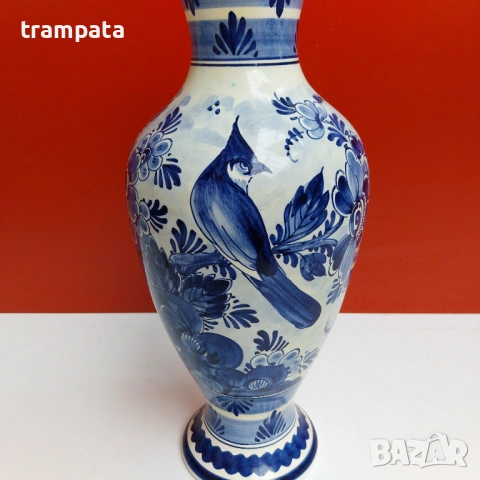 НАЙ ДОБРАТА ОФЕРТА Оригинална порцеланова  ваза Delft , снимка 3 - Антикварни и старинни предмети - 53306762