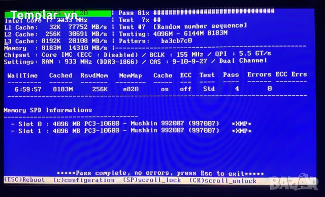 Mushkin Redline 2x4 DDR3 1866 / Asus P5W DH Deluxe, снимка 2 - RAM памет - 11621600