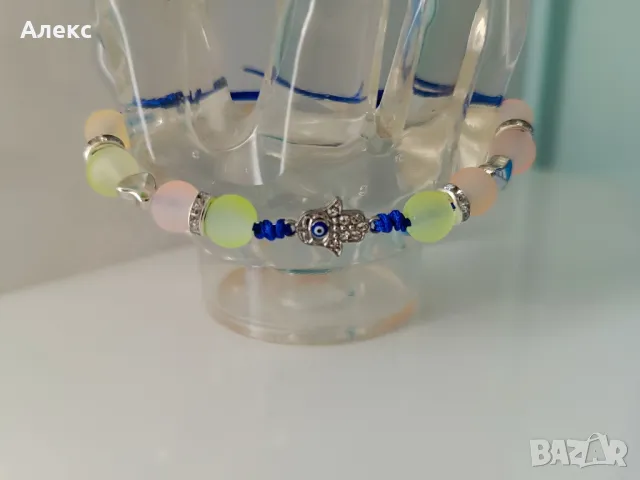 Гривни на конец.Гривни с талисмани за късмет. Йога гривни., снимка 14 - Гривни - 48518821