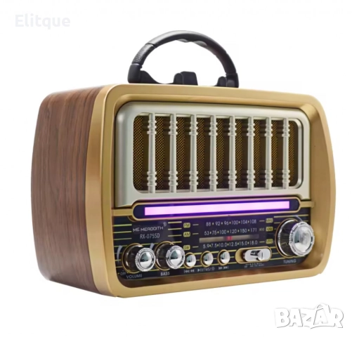 Стилно ретро многофункционално преносимо радио,TF карта/USB радио,аудио, снимка 7 - Друга електроника - 52851980