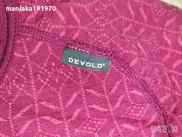 Devold Signature (L) дамска термо блуза мерино 100% Merino Wool , снимка 3 - Спортни екипи - 48217317