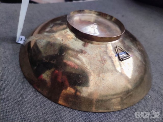 Продавам Месингова чиния за стена, снимка 8 - Антикварни и старинни предмети - 35013000