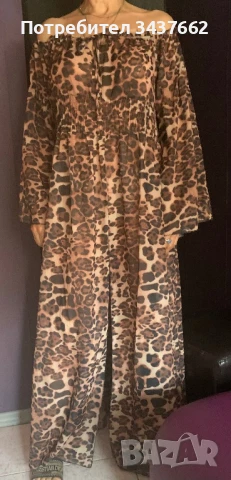 Рокля дълга Тигрова , снимка 8 - Рокли - 45682741