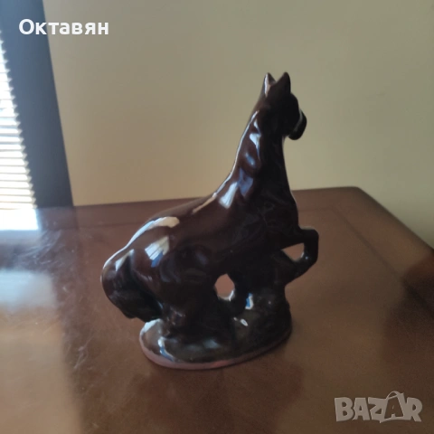Керамична фигура, статуетка на кон,конче, снимка 3 - Статуетки - 53253466