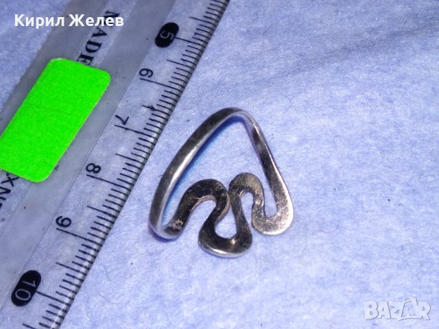 ФЕШЪН АРТ ПОСРЕБРЕН СТОМАНЕН ПРЪСТЕН с ПЕЧАТ 925 БИЖУ от БЛАГОРОДНА НЕРЪЖДАЕМА СТОМАНА 26332, снимка 10 - Пръстени - 39969276