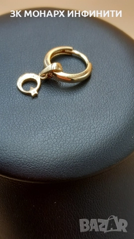 златна обеца, снимка 3 - Обеци - 52945912